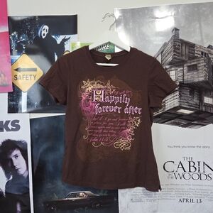 Happily Forever After Brown Baby Tee